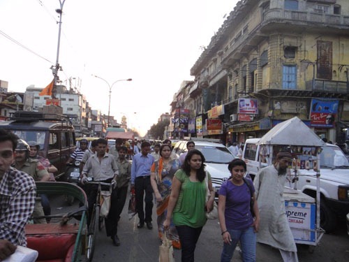 la circulation à delhi : en inde du nord