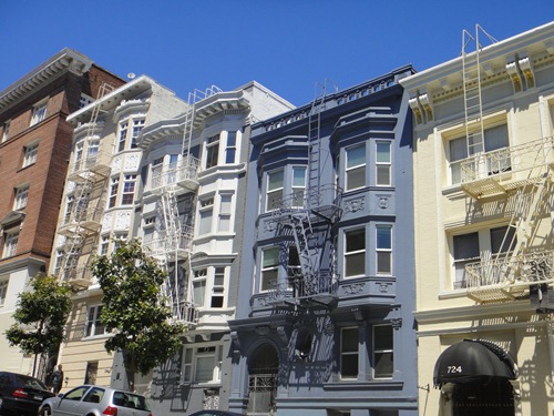 Des maisons typiques et colorées à San Francisco