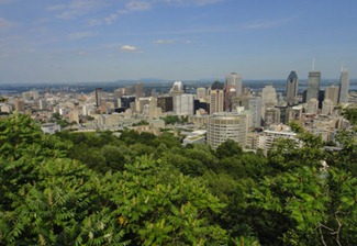 Vue de Montréal depuis le mont royal