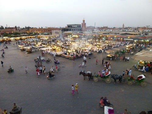 Récit de voyage au Maroc : Jemaa El Fna soir.