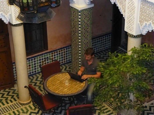Olivier Roland à Marrakech : nomade digital.