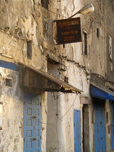 Une synagogue abandonnée dans le quartier juif (Mellah) d'Essaouira.